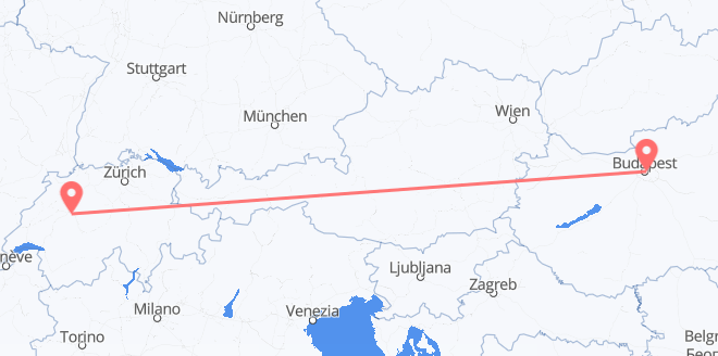 die Schweiz nach Ungarn
