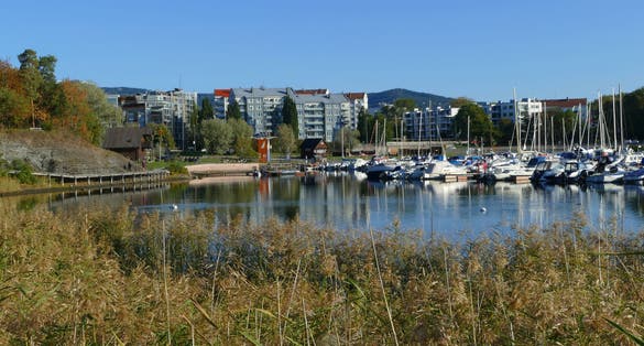 Bygdoy Peninsula harbour, museums, Oslo, Norway