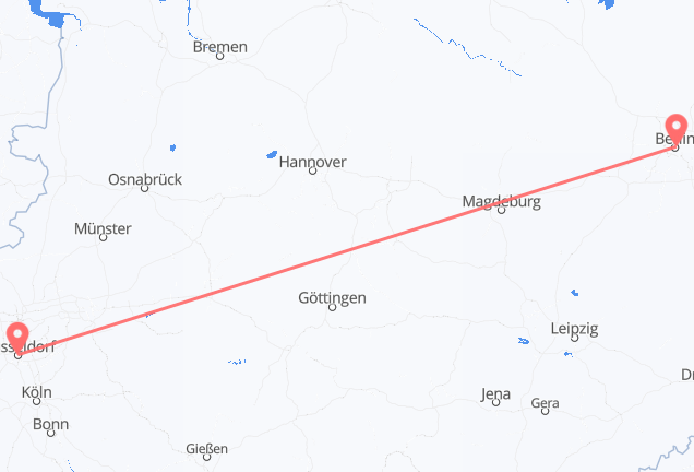 Berlin to Düsseldorf