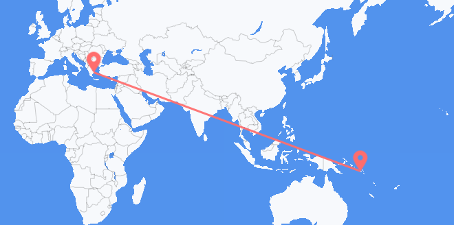 Solomon Islands to Greece