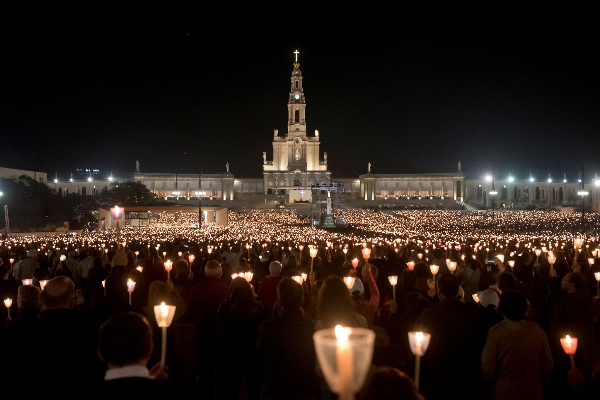 Photo of Procession of Candles at the Sanctuary of Our Lady of Fatima, Portugal.