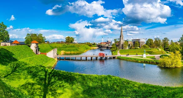 Photo of the entrance to the kastellet fortress in Copenhagen, Denmark.
