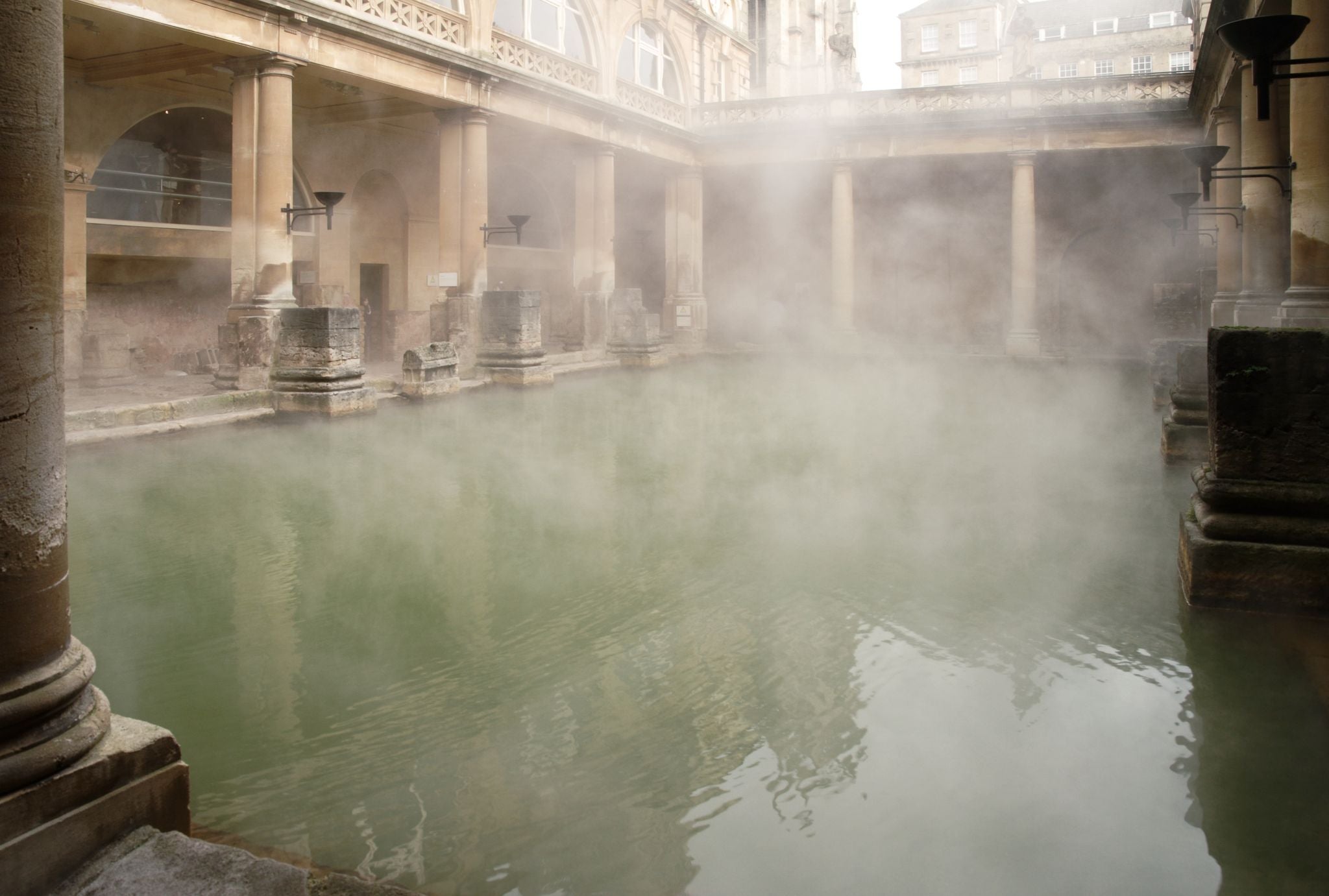 Roman baths, Bath, Somerset, UK.