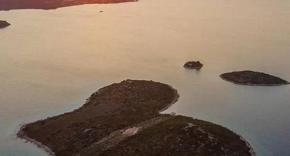 photo of view of Otok Galešnjak,Pašman croatia.