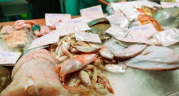 Photo of Foodstuffs at Mercado Central, Alicante ,Spain .