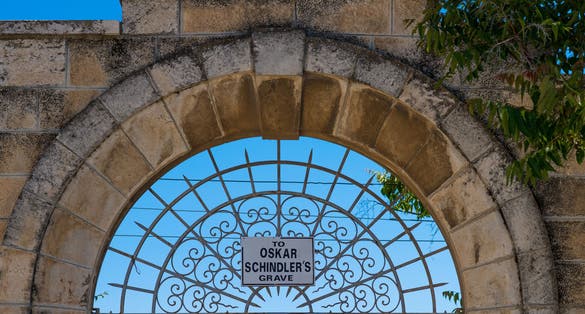 Oskar Schindler's Grave .