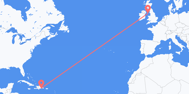 la República Dominicana a Isla de Man