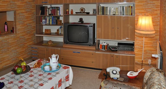 Living room in the museum