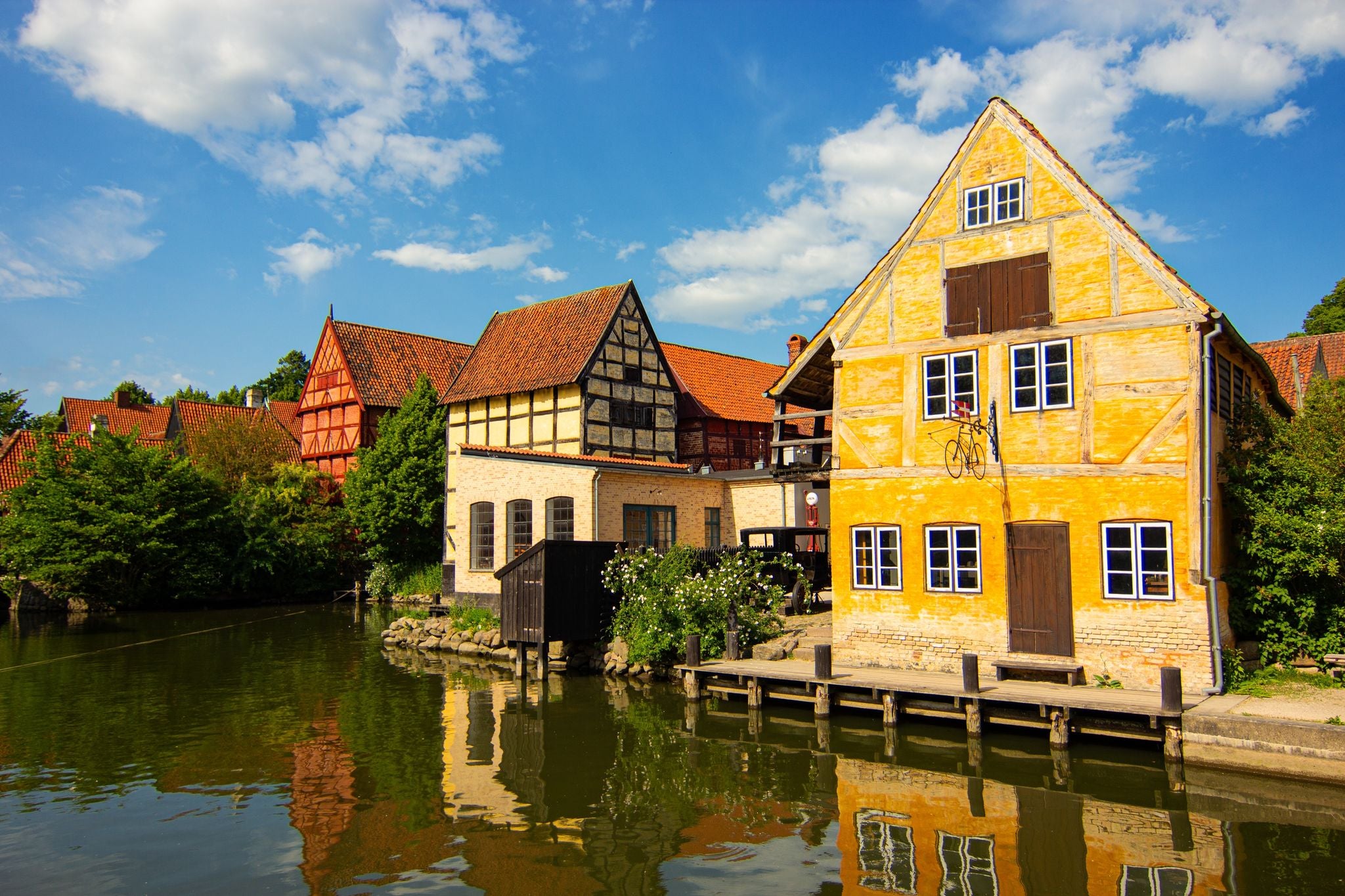 Cityscape of Aarhus in Denmark.