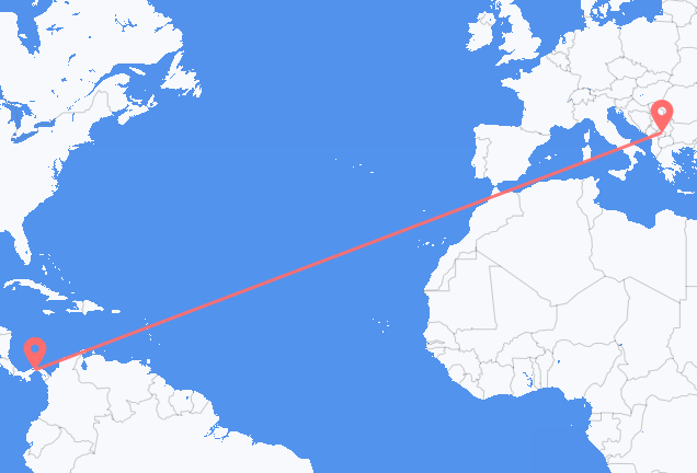 Ciudad de Panamá a Pristina