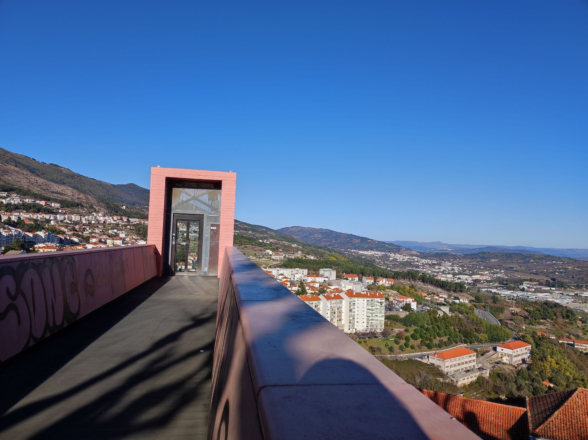 Buildings and views of Covilhã, in Portugal.