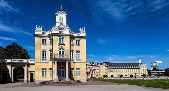 photo of view of Karlsruhe Palace.City of Karlsruhe Germany.