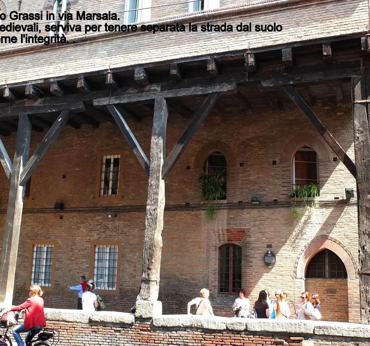 photo of view inside Palazzo Grassi, Bologna, Italy.