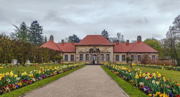 photo of view of Old Palace in Hermitage garden, Bayreuth, GermanyMunich Germany.