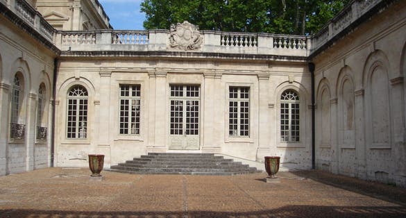 The main courtyard of the museum.