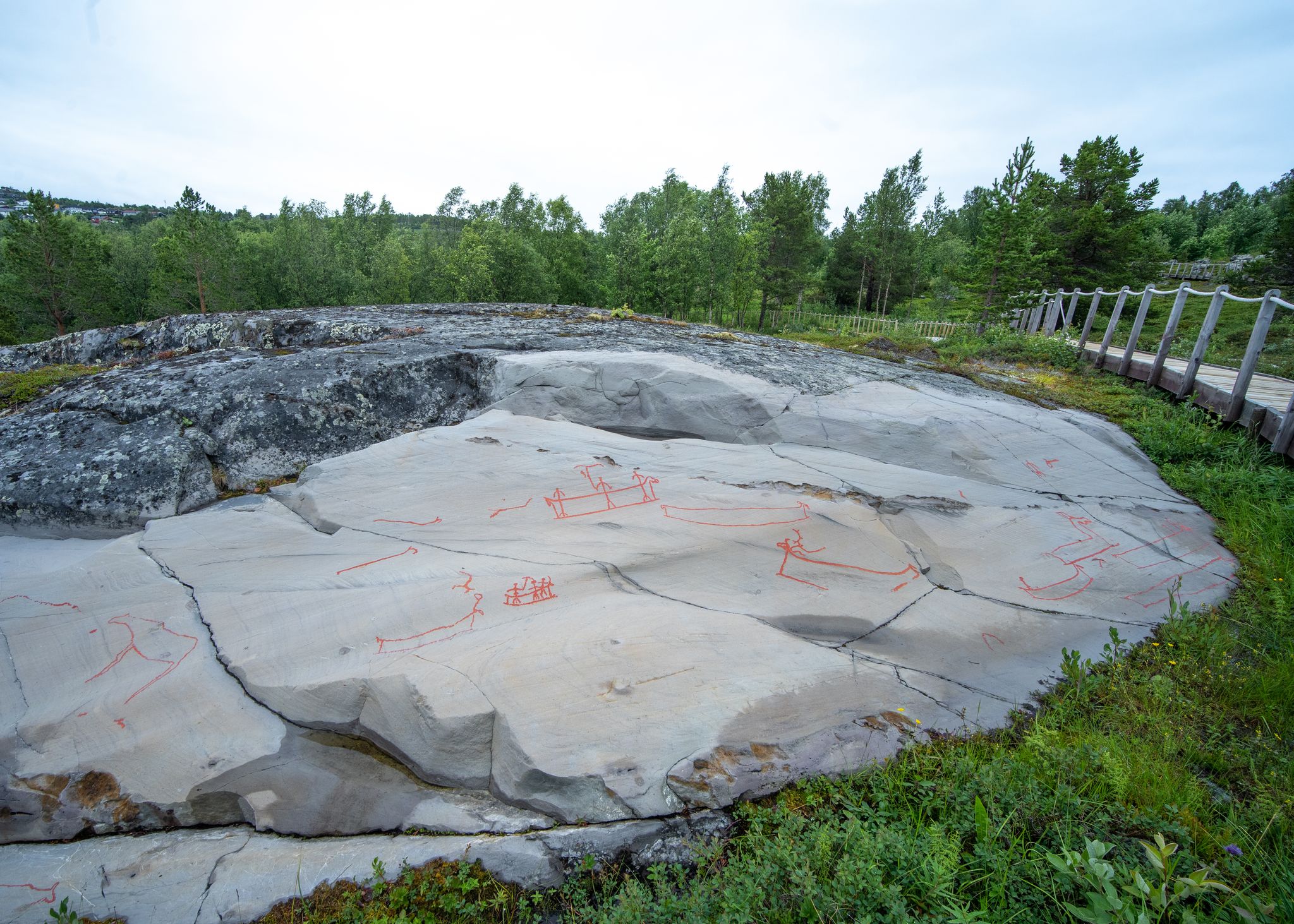 the art rock carvings at Alta, Norway
