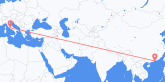 香港 前往意大利