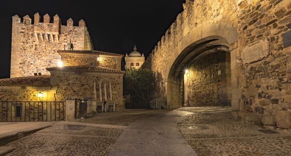photo of view of Plazza De San Gorge, Cáceres, Spain.