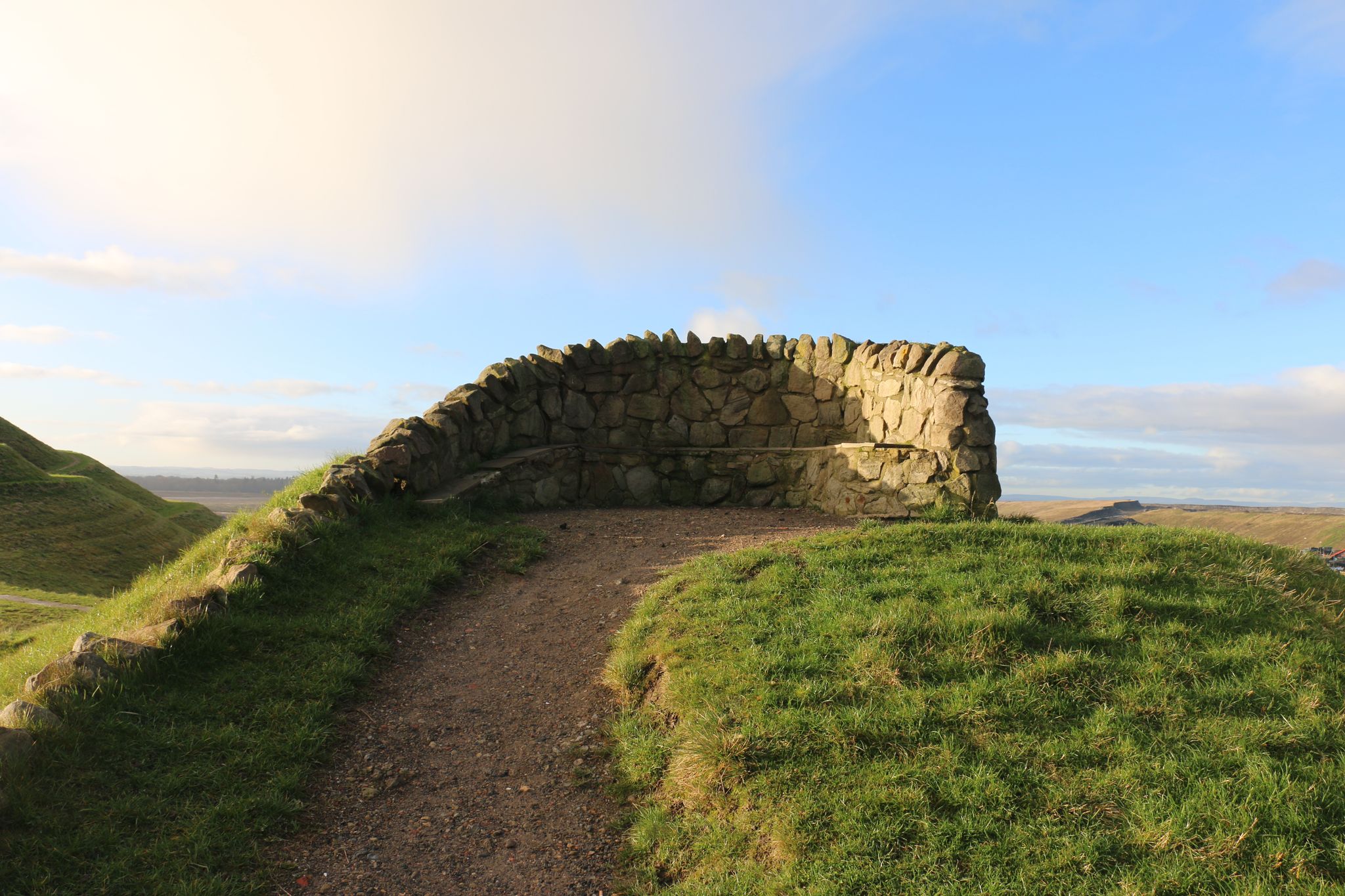 Photo of Northumberlandia in Northern England.