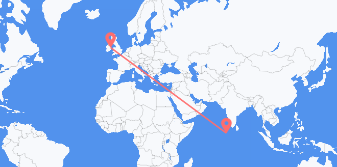 le Maldive all'Irlanda