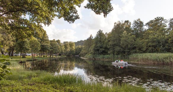 The lake Öresjö in Boras sweden