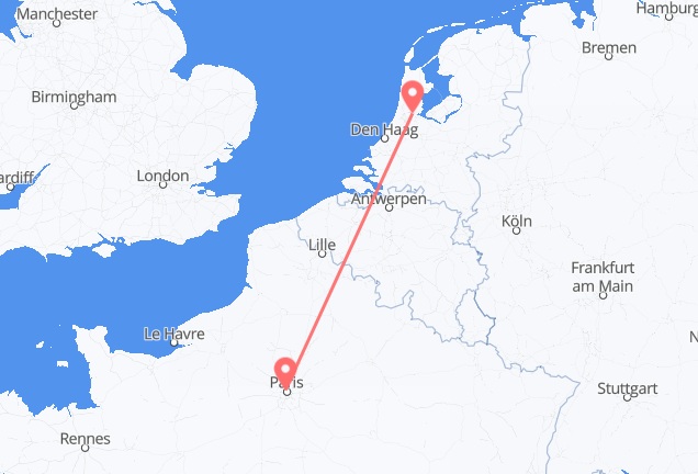 Amsterdam to Paris
