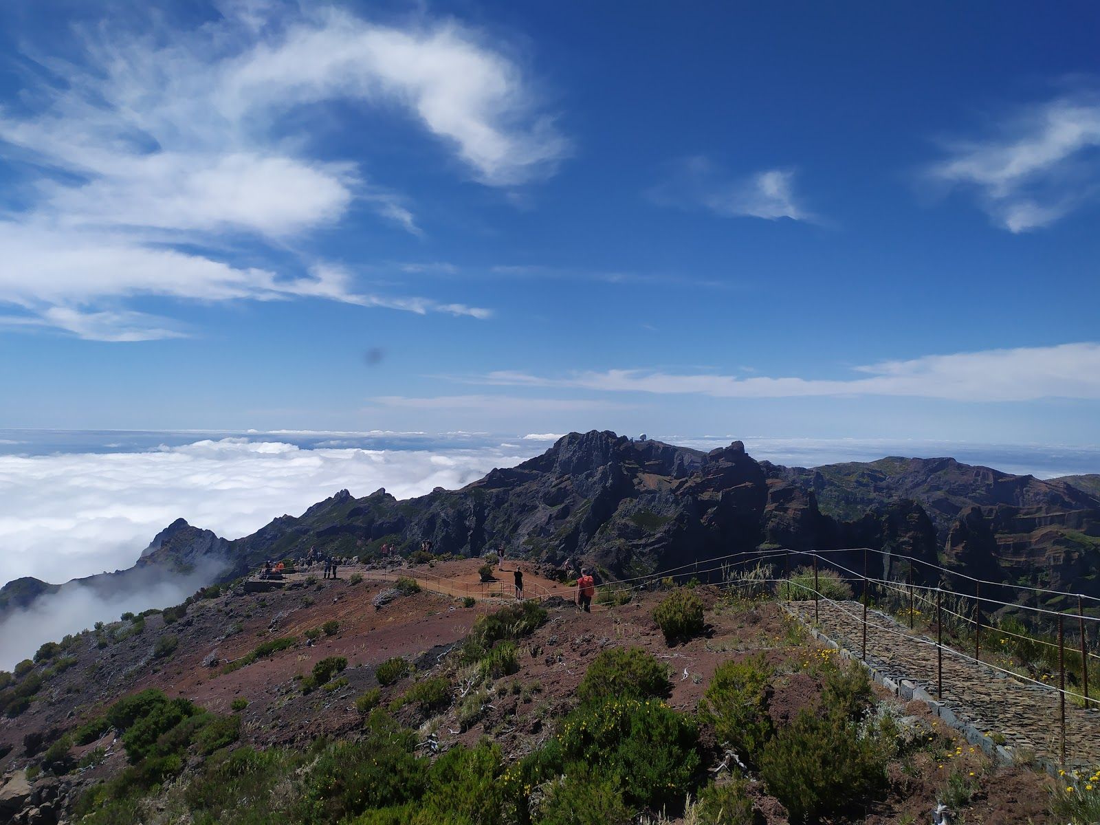 Aerial drone view of Camara de Lobos village, Madeira.