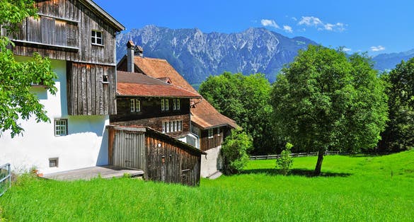Photoof Switzerland countryside, Buchs, Sankt-Gallen, Switzerland.