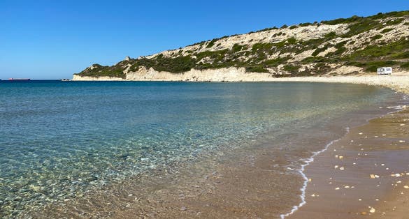 Photo of Bozcaada habbele beach, Canakkale, Turkey.