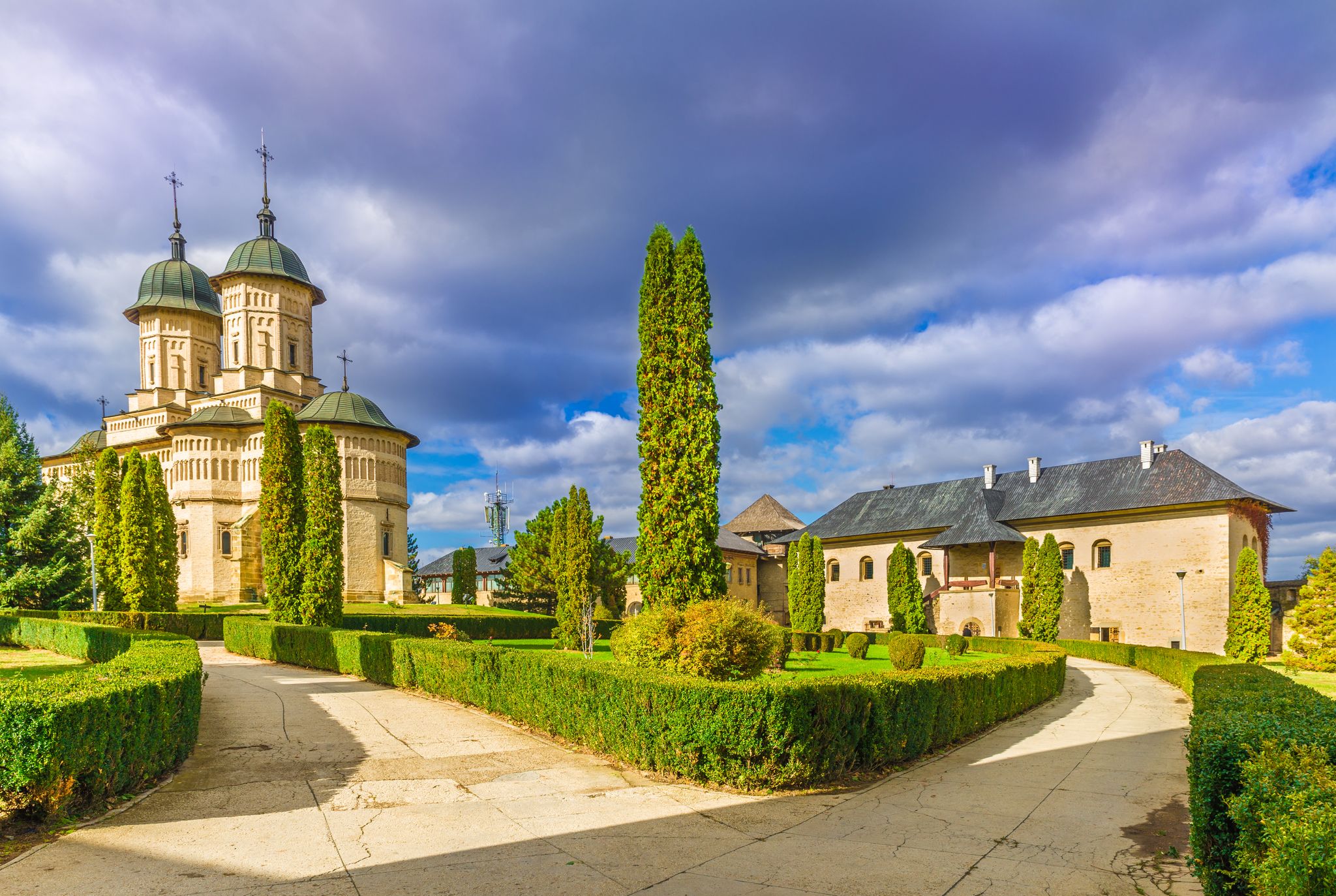 Photo of Cetatuia monastery, Iasi town, Moldavia, Romania.