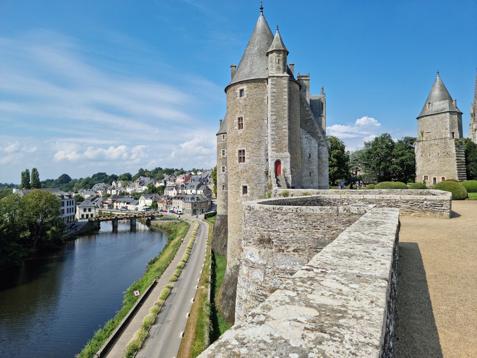 Josselin Castle, Josselin, Pontivy, Morbihan, Brittany, Metropolitan France, France