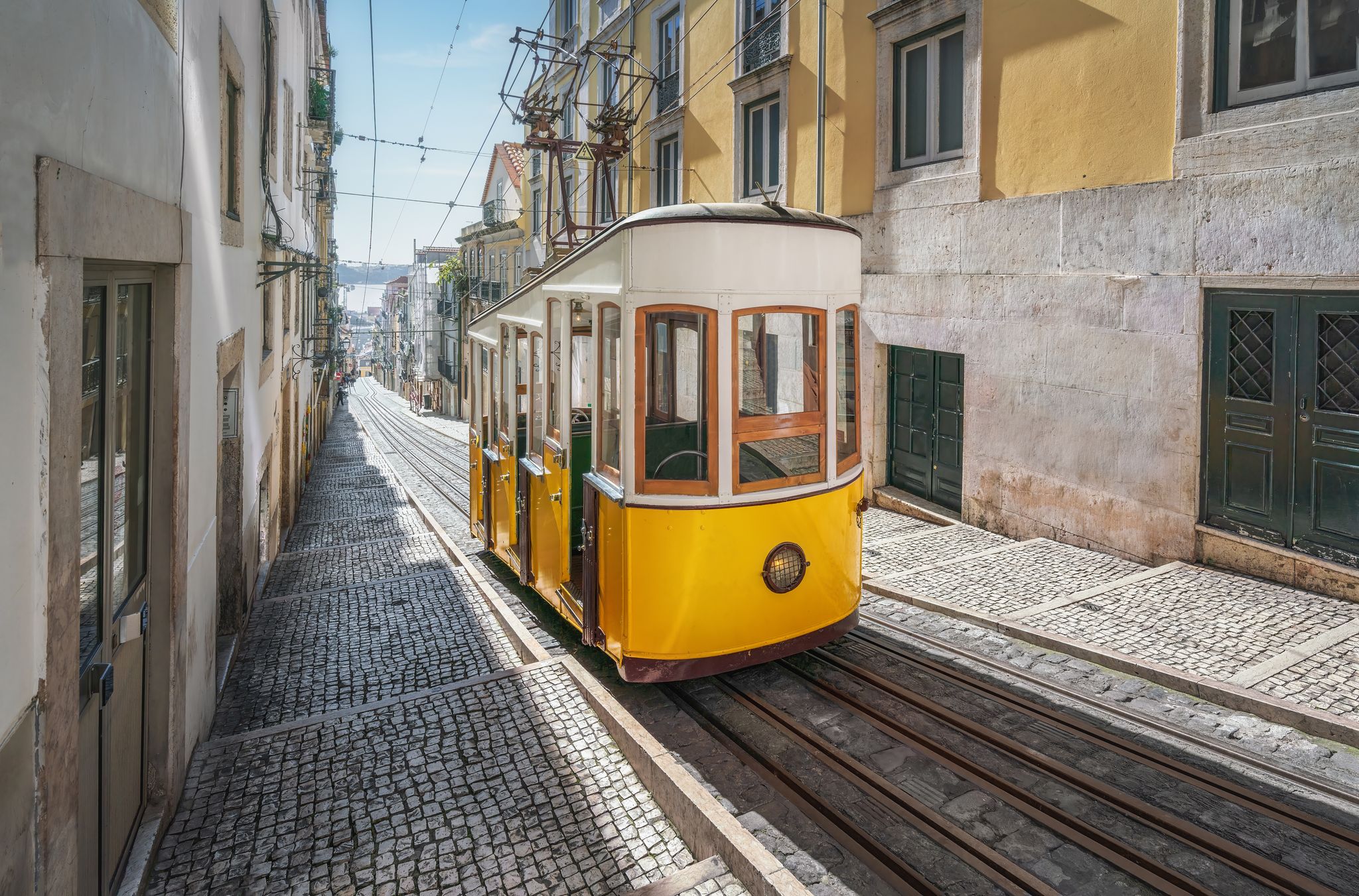 Photo of Bica Funicular (Elevador da Bica) - Lisbon, Portugal.