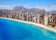 Photo of aerial view of Benidorm and Levante beach in Alicante Mediterranean of Spain.