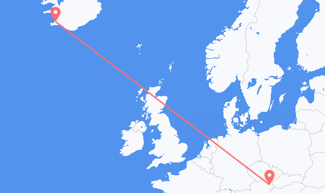 Reykjavik to Vienna