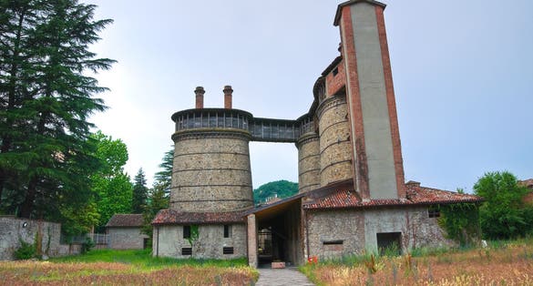 PHOTO OF Old furnaces. Ponte dell'Olio. Emilia-Romagna. Italy.