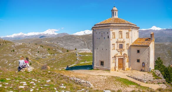 The church of Santa Maria della Pietà is a religious building located in the municipality of Calascio, in the province of L'Aquila, in Abruzzo,