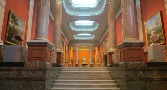 Gallery of Columns of the museum.