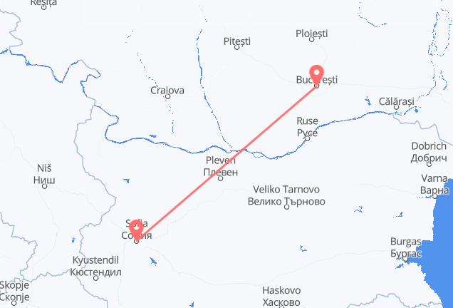 ソフィア ブカレストへ