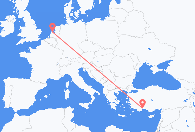 Antalya to Amsterdam