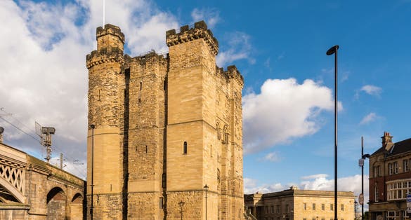 Photo of Newcastle's Castle Keep and Black Gate in the city centre are all that remain of a medieval fortification which gave the city its name.