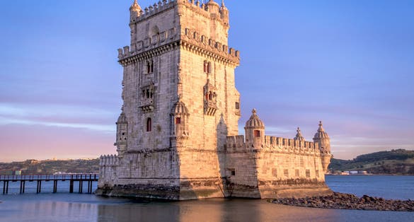 Photo of tower of Belem, Lisbon, Portugal.