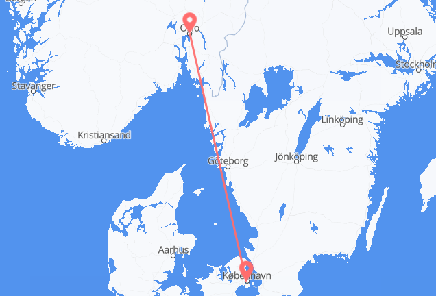 Oslo to Copenhagen