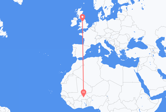 Ouagadougou à Manchester