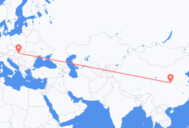 西安市 到布达佩斯