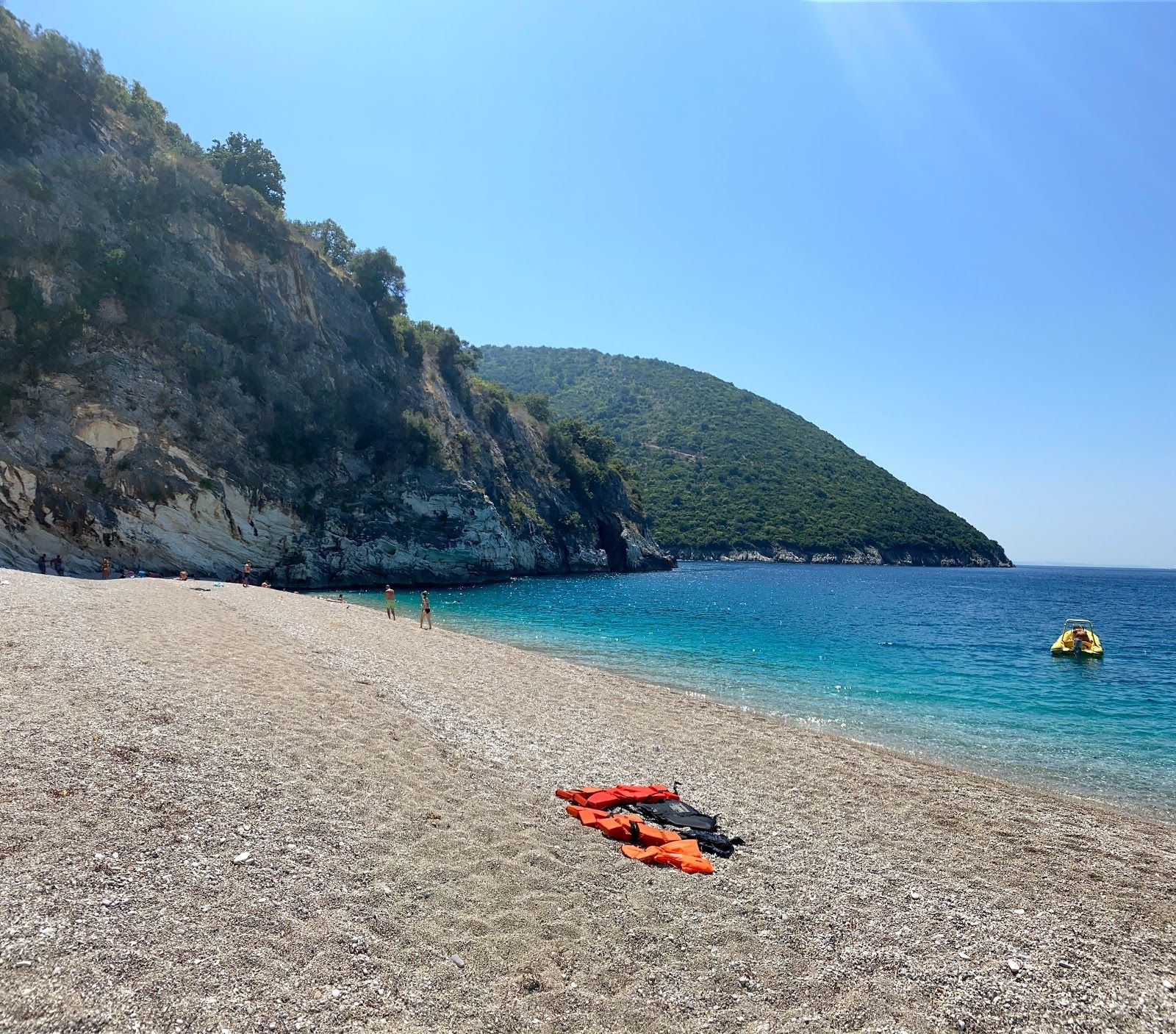 Krorëza Beach, Lukovë, Bashkia Himarë, Vlorë County, Southern Albania, Albania