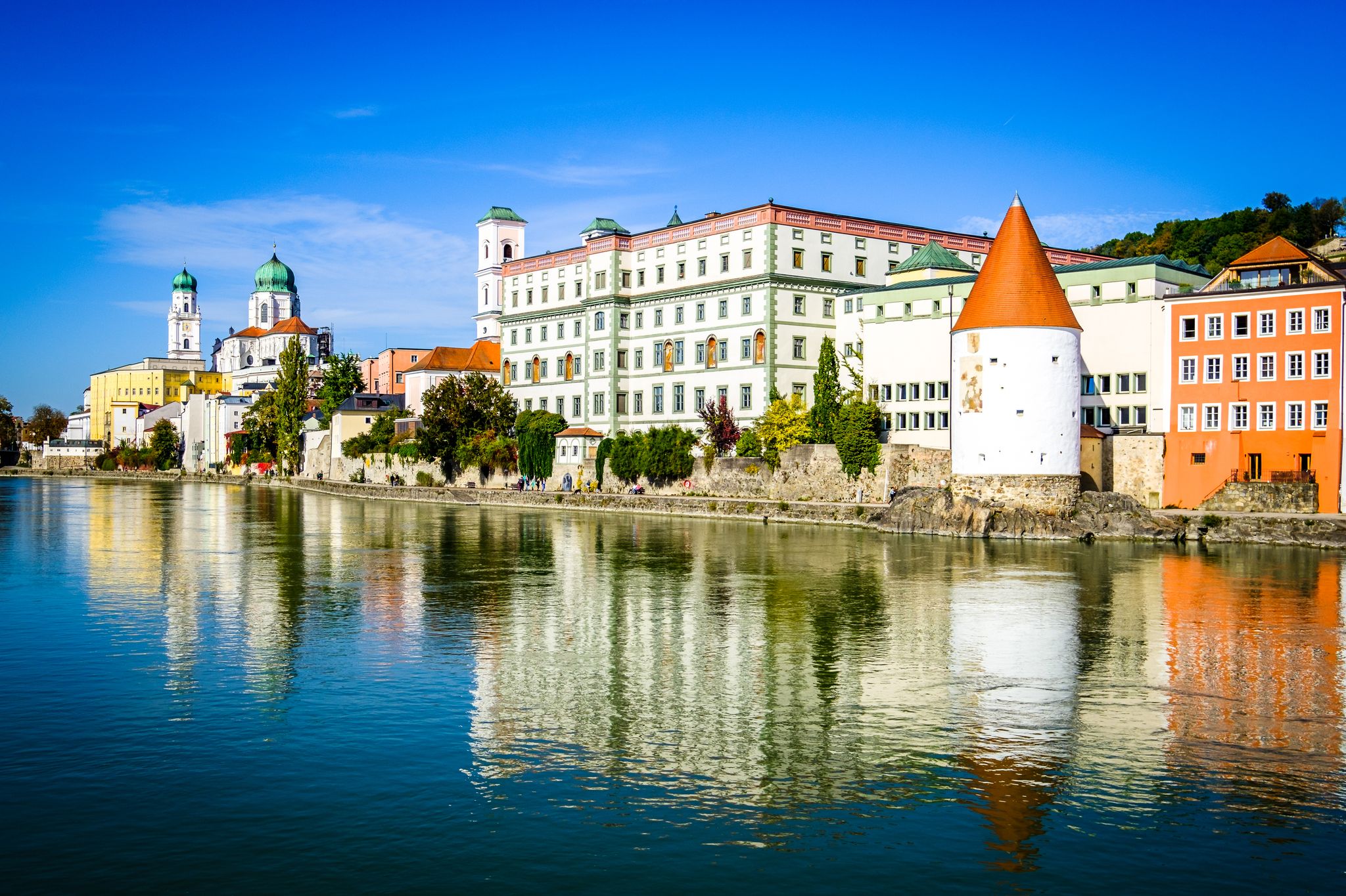 old town of the famous bavarian village passau