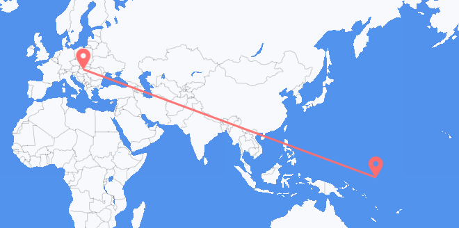 frá Naúrú til Ungverjalands