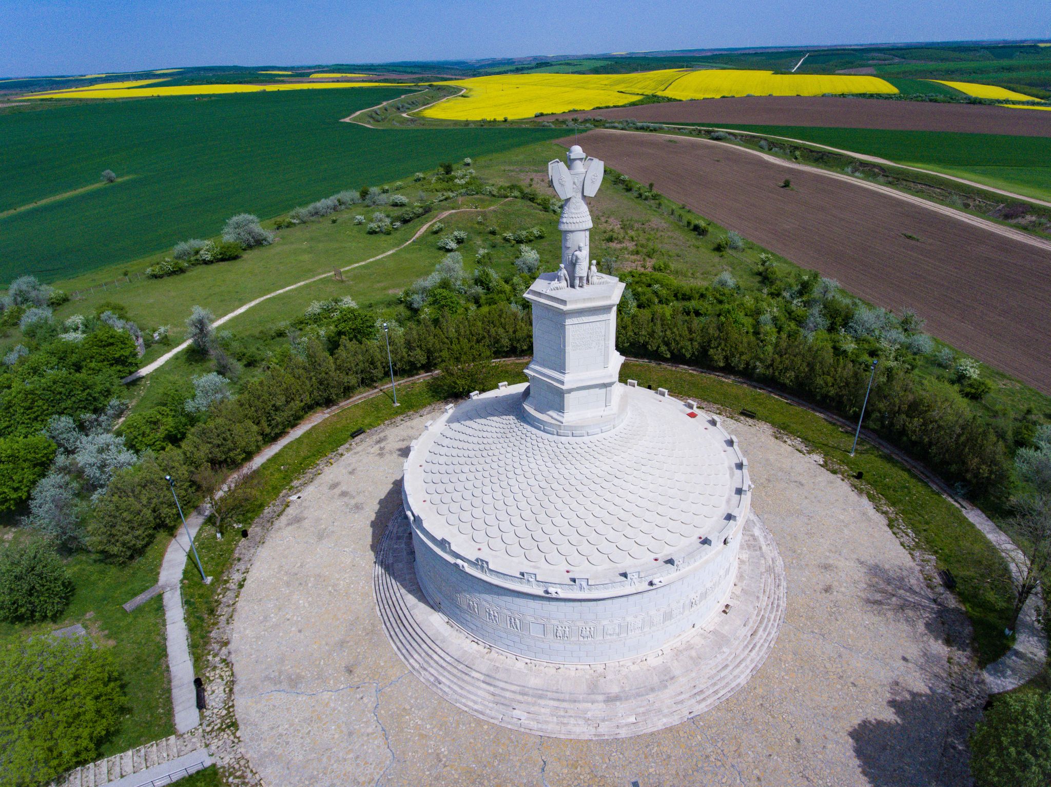 Photo of The historycal monument Adamclisi in Dobrogea Romania.