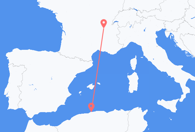 Algiers to Lyon
