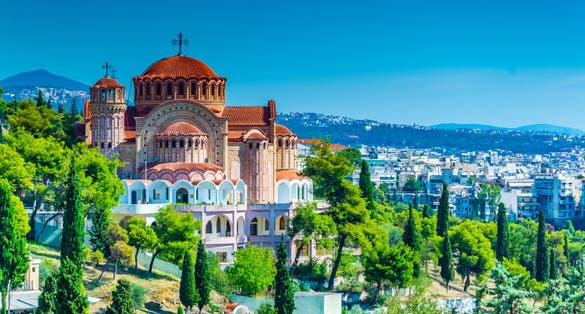 Photo of Saint Paul cathedral in Thessaloniki, Greece.
